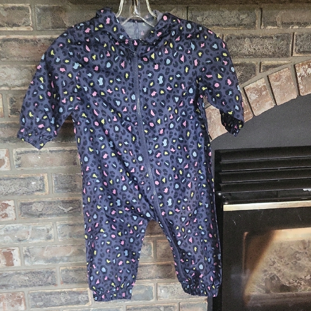 Colorful Leopard Print Baby Jumpsuit
